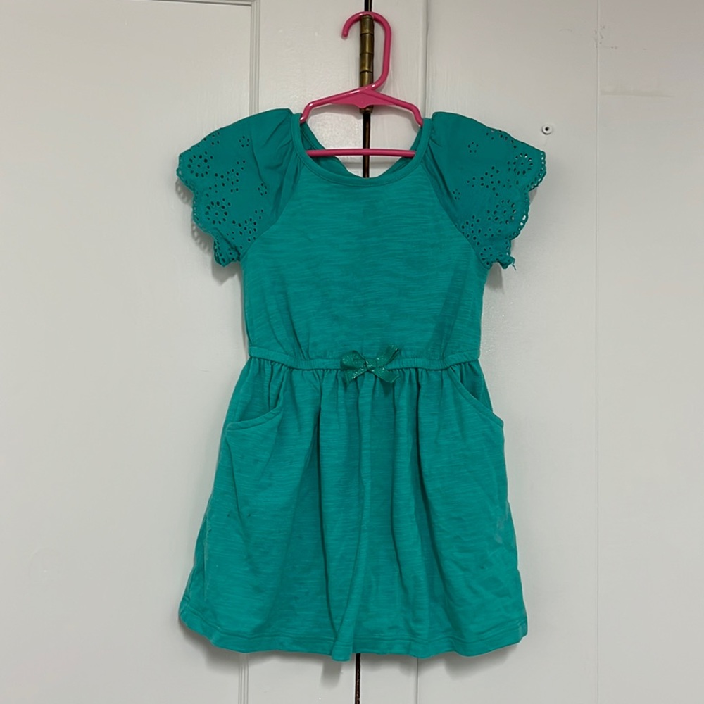 Target Cat & Jack Eye Let Dress with Pockets and ribbon